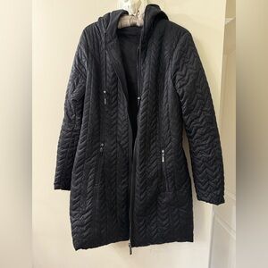 Laundry By Shelli Segal Black Quilted Puffer Jacket